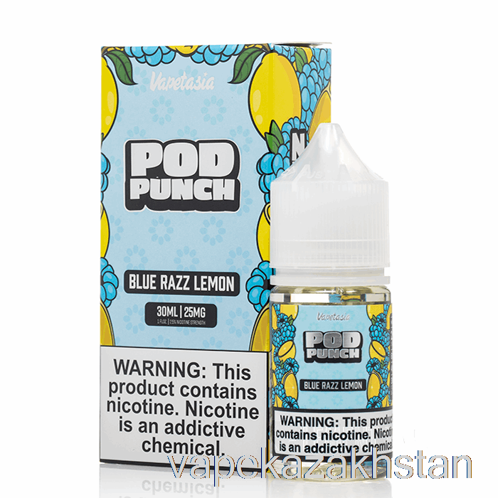 Vape Kazakhstan Blue Razz Lemon - Vapetasia POD PUNCH Salts - 30mL 50mg